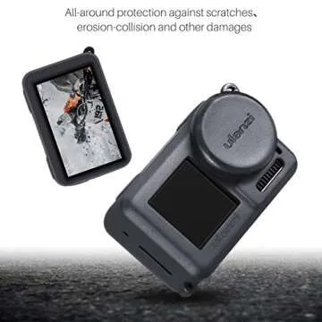 Soft Silicone Protective Case with Lens Cap for DJI Osmo Action, Prevent Dust Water Scratch
