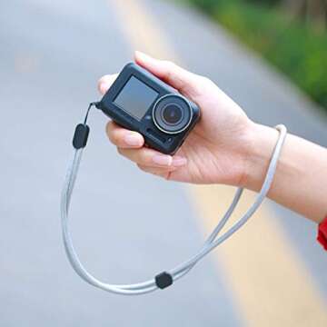 Soft Silicone Protective Case with Lens Cap for DJI Osmo Action, Prevent Dust Water Scratch