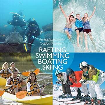 Waterproof Phone Case, 4 Pack Universal Waterproof Pouch Dry Bag with Neck Strap Luminous Ornament for Water Games Protect iPhone 16 15 14 13 12 Pro Plus XS Max SE Galaxy S24 S23 Note Google LG HTC