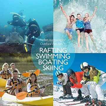 Waterproof Phone Case, 4 Pack Universal Waterproof Pouch Dry Bag with Neck Strap Luminous Ornament for Water Games Protect iPhone 16 15 14 13 12 Pro Plus XS Max SE Galaxy S24 S23 Note Google LG HTC