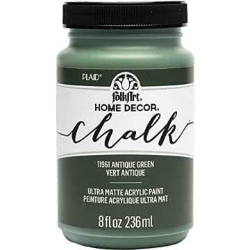 FolkArt Antique Green 8 fl oz Chalk Paint for DIY Arts and Crafts, Ultra Matte Finish