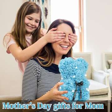 Stunning Blue Rose Bear Gift Set for Loved Ones