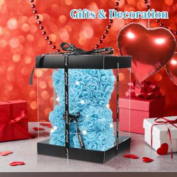 Stunning Blue Rose Bear Gift Set for Loved Ones