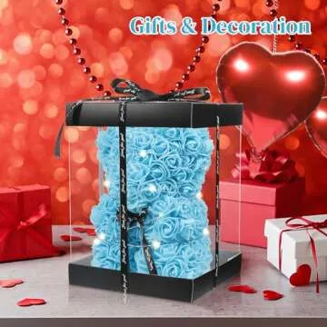 Stunning Blue Rose Bear Gift Set for Loved Ones