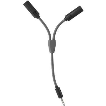 XtremeMac Headphone Splitter - Y Adapter Mini Stereo Plug Headphone Splitter