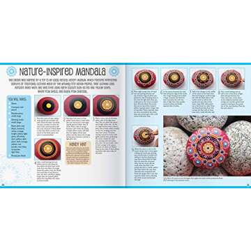 Paint Your Own Mandala Stones-This Complete On-Trend Kit includes all you need to create Stunning Hand-Made Pieces of Art