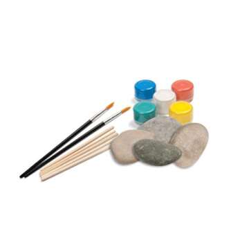 Paint Your Own Mandala Stones-This Complete On-Trend Kit includes all you need to create Stunning Hand-Made Pieces of Art