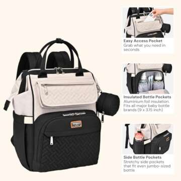 BabbleRoo Diaper Bag Backpack: Chic & Functional Gear