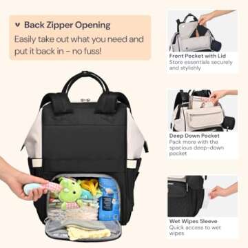 BabbleRoo Diaper Bag Backpack: Chic & Functional Gear