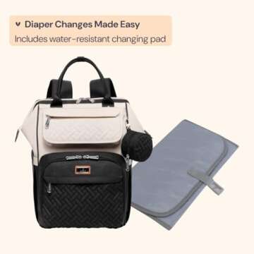 BabbleRoo Diaper Bag Backpack: Chic & Functional Gear