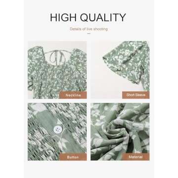 Dokotoo Floral Maxi Dress for Women with Pockets