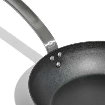 Made In Cookware - Seasoned 10" Carbon Steel Frying Pan - (Like Cast Iron, but Better) - Professiona...