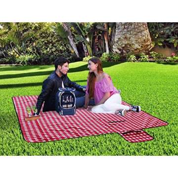 Large Picnic Blanket | Oversized Beach Blanket Sand Proof | Outdoor Accessory for Handy Waterproof S...