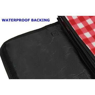 Large Picnic Blanket | Oversized Beach Blanket Sand Proof | Outdoor Accessory for Handy Waterproof Stadium Mat | Water-Resistant Layer Outdoor Picnics | Great for Camping on Grass and Portable