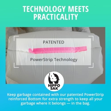 Hippo Sak Plant-Based Garbage Bags - Eco Friendly & Strong