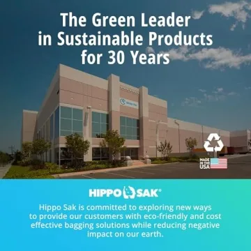 Hippo Sak Plant-Based Garbage Bags - Eco Friendly & Strong