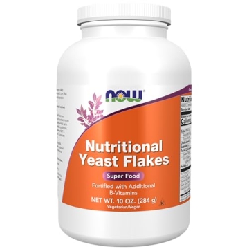 NOW Foods Nutritional Yeast Flakes - Deliciously Nutty Superfood, 10-Ounce