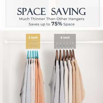 HOUSE DAY Mint Green Velvet Hangers 60 Pack, Non Slip Clothes Felt Hanger Heavy Duty for Coat, Premium Slim Space Saving Suit Hangers for Closet Organizer, 360° Rotating Silver Hook