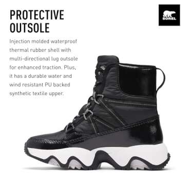 SOREL Women's Kinetic Impact Waterproof Boot - Stylish Warmth