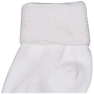 Jefferies Newborn Turn Cuff Bootie Socks - 6 Pair Pack