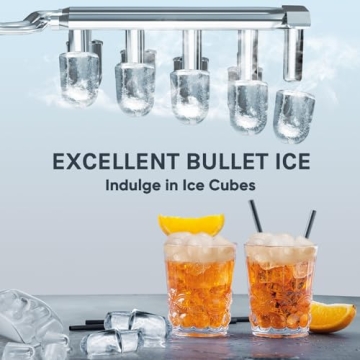 Kismile Countertop Nugget Ice Maker Machine Black