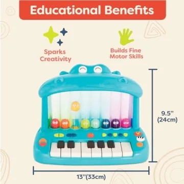 Hippo Pop Musical Keyboard by B. Toys – Bright Fun for Kids