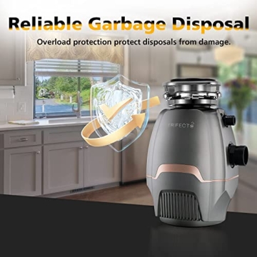 Trifecte Pro 3/4 HP Garbage Disposal - Quiet & Powerful Solution