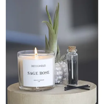 Urban Concepts Fresh Linen Highly Scented Soy Candle for Cozy Homes