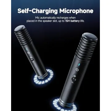 Ikarao Smart Karaoke Machine with Screen & Mics