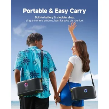 Ikarao Smart Karaoke Machine with Screen & Mics