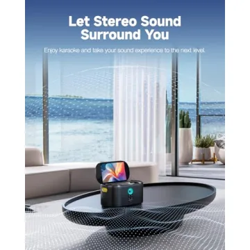 Ikarao Smart Karaoke Machine with Screen & Mics