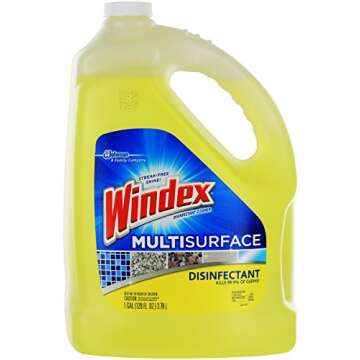 Windex Disinfectant Multisurface All-Purpose Cleaner Refill 1 Gallon- Citrus Scent