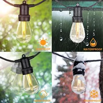 Versatile Solar Outdoor String Lights with Remote Control