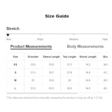 Floerns Women's 2 Piece Outfit Striped Long Sleeve Blouse Top with Shorts Set Green White L