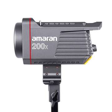 Aputure Amaran 200x Bi-Color 2700-6500k LED Video Light, CRI 95+ TLCI 96+, 200w DC/AC Power Supply, ...