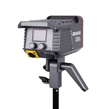 Aputure Amaran 200x Bi-Color 2700-6500k LED Video Light, CRI 95+ TLCI 96+, 200w DC/AC Power Supply, APP Control Continuous Studio LED Light for Portrait,Studio,Interview and Filming