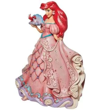 Enesco Jim Shore Disney Traditions The Little Mermaid Enchanted Princess Ariel Deluxe Figurine, 15.75 Inch, Multicolor