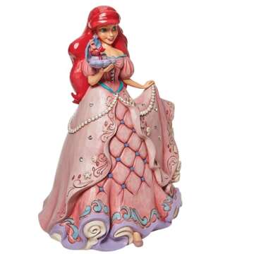 Enesco Jim Shore Disney Traditions The Little Mermaid Enchanted Princess Ariel Deluxe Figurine, 15.75 Inch, Multicolor