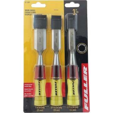 Fuller 3-Piece Chisel Set for Woodworking