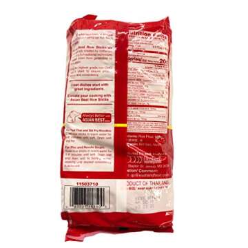 Asian Best Rice Sticks Premium Noodles for Traditional Pad Thai Banh Pho Thoung Hang Chantaburi เ?...