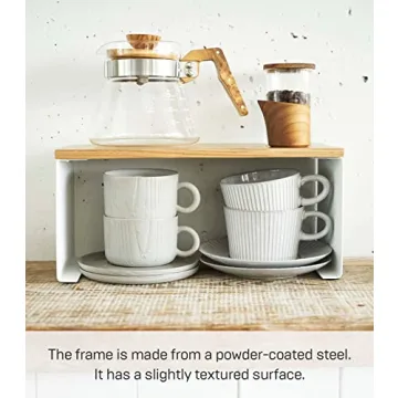 Yamazaki Stackable Kitchen Rack - Modern Organizer for Counters