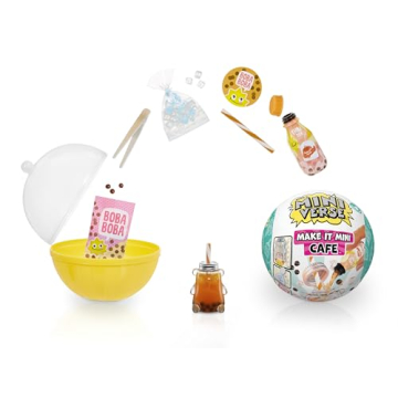 MGA's Miniverse Make It Mini Cafe Series 4, Mini Collectibles - Blind Pack, DIY, Resin Play, Replica...
