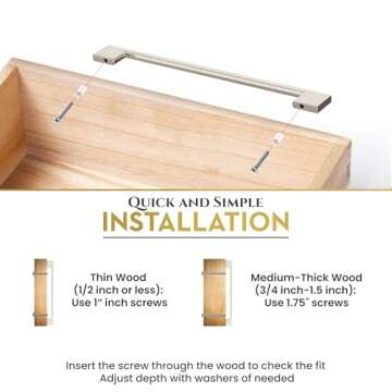 Southern Hills Brushed Nickel Cabinet Pulls for Modern Design