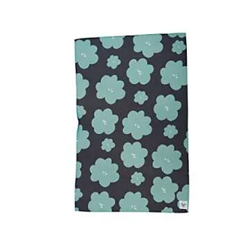 Desert Aqua 2 Pack || Not Your Ordinary Kitchen Towels || Dish Towels || Tea Towels || Waffle Weave Microfiber || Designer Prints || Highly Absorbent || Hanging Hook (Turquoise)