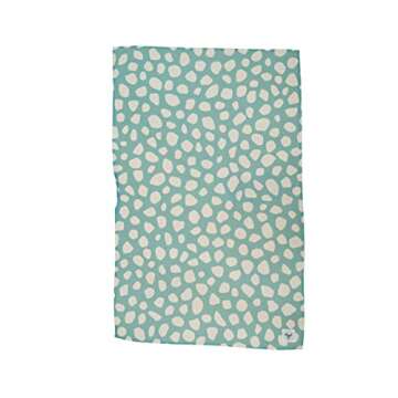 Desert Aqua 2 Pack || Not Your Ordinary Kitchen Towels || Dish Towels || Tea Towels || Waffle Weave Microfiber || Designer Prints || Highly Absorbent || Hanging Hook (Turquoise)