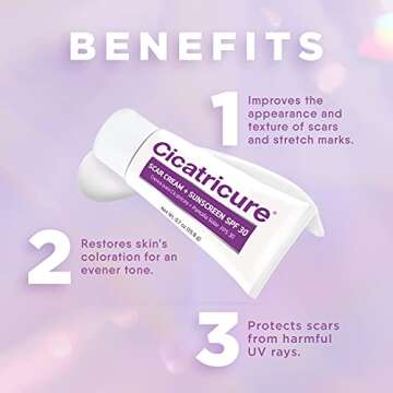 Effective Cicatricure Scar Cream with Sunscreen SPF 30