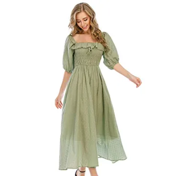 Vintage Backless Cotton Summer Dress Women Elegant Ruffled