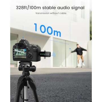 BAILIXIN Wireless Lavalier Microphone - Pro Sound, Long Battery