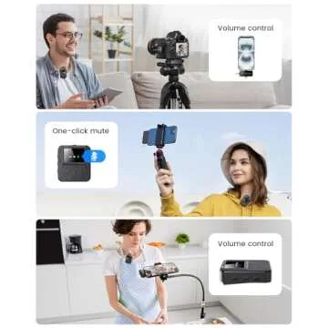 BAILIXIN Wireless Lavalier Microphone - Pro Sound, Long Battery