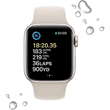 Apple Watch SE 2nd Gen Starlight | GPS + Cellular Renewed